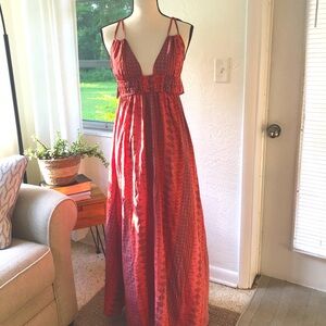 Boho Chic Shoulder Tie Maxi
